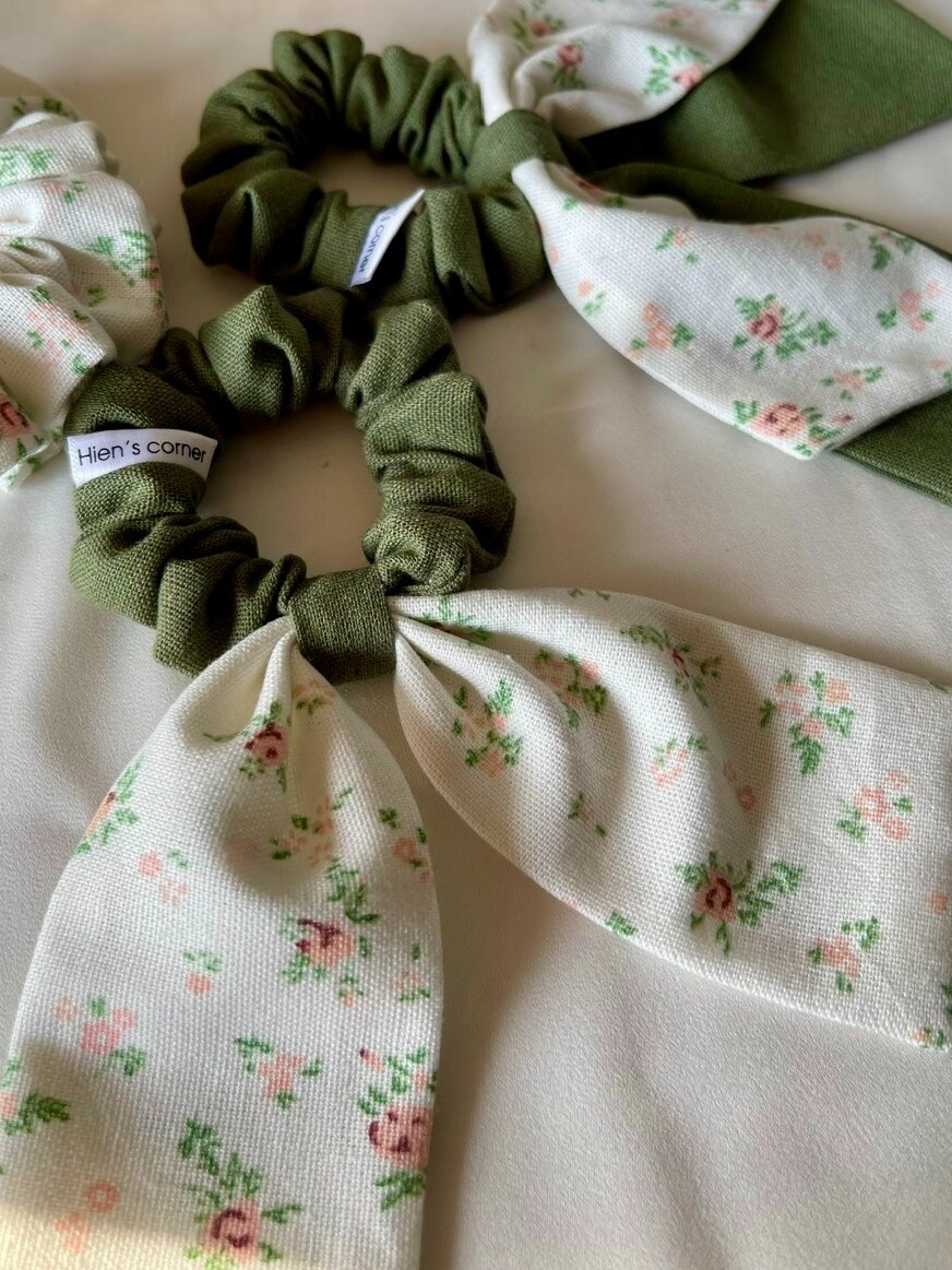 Cột tóc nơ Linen