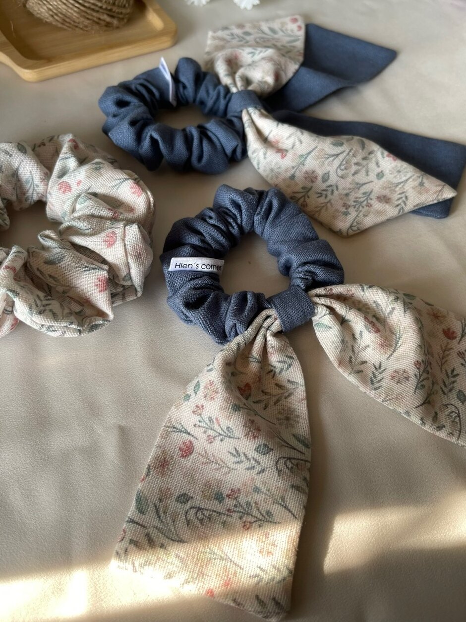 Cột tóc nơ Linen