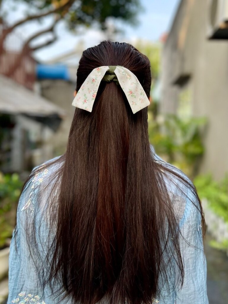 Cột tóc nơ Linen