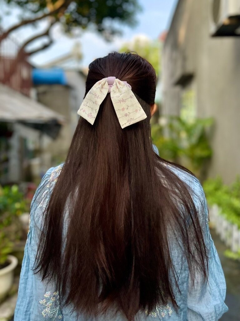 Cột tóc nơ Linen