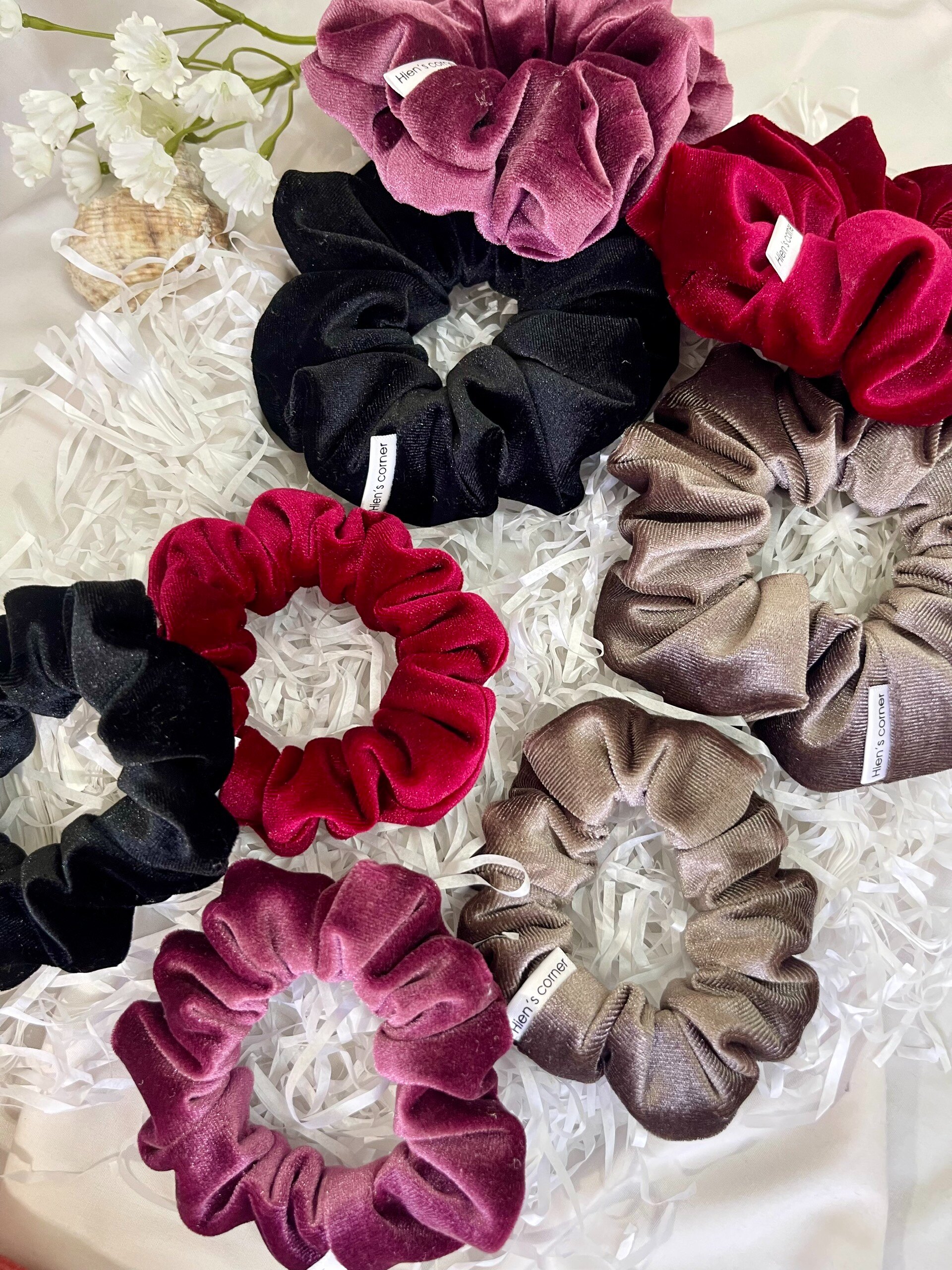 Cột tóc handmade vải Nhung tuyết siêu mềm mịn sang trọng